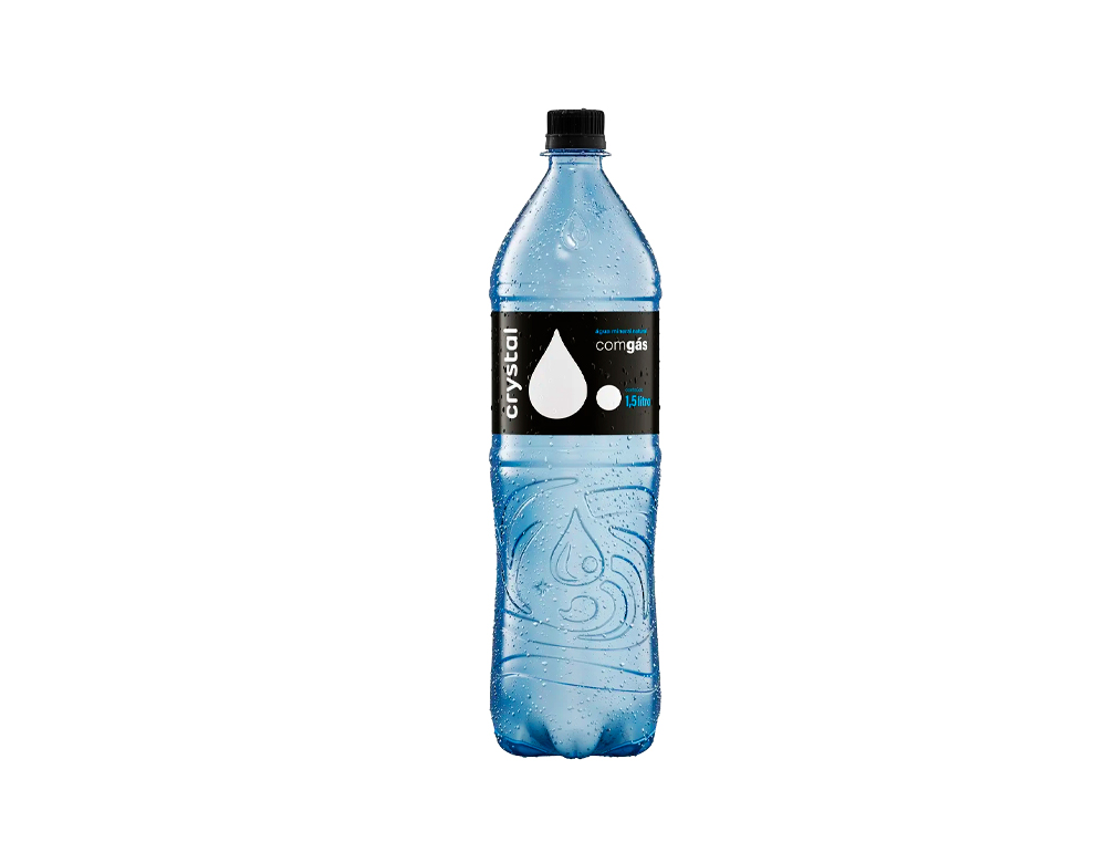 ÁGUA MINERAL CRYSTAL COM GÁS 1,5 L (PCT 6 UN)